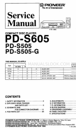 Pioneer PD-S505 Servicehandleiding