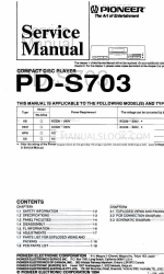 Pioneer PD-S703 Service Manual