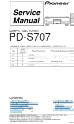 Pioneer PD-S707 Service Manual