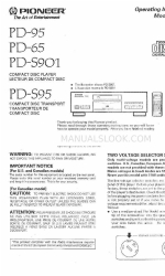 Pioneer PD-S901 Operating Instructions Manual