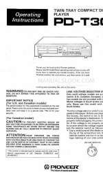 Pioneer PD-T303 Gebruiksaanwijzing