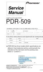 Pioneer PDR-509 Service schema's