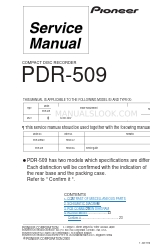 Pioneer PDR-509 Service Manual