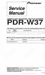 Pioneer PDR-W37 Elite Service Manual