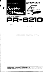 Pioneer PR-8210 Manual de servicio complementario