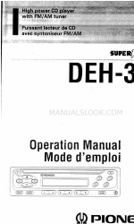 Pioneer SUPER TUNER III DEH-323 Operation Manual