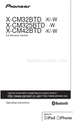 Pioneer X-CM325BTD-w Manual de instrucciones