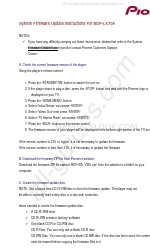 Pioneer BDP-LX70A Instrucciones de actualización del firmware del sistema