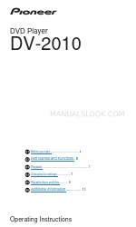 Pioneer DV-2010 Operating Instructions Manual