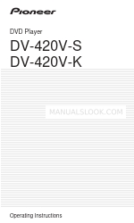 Pioneer DV-420V-K Manual de instrucciones