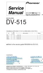 Pioneer DV-515 Manual de serviço