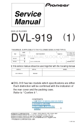 Pioneer DVL-919 - DVD Player / LD サービスマニュアル