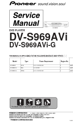 Pioneer Elite DV-S969AVi Service-Handbuch