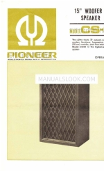 Pioneer CS-99 Manuale operativo