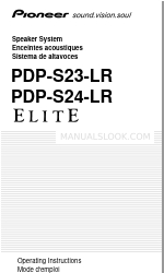 Pioneer Elite PDP-S24-LR Manual de Instruções