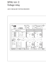 ABB SPAU 331 C 사용자 설명서 및 기술 설명