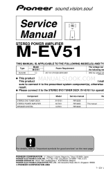 Pioneer M-EV51 Manual de serviço