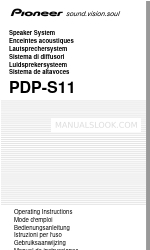 Pioneer PDP-S11 Manual de Instruções