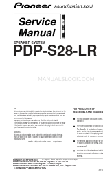 Pioneer PDP-S28-LR Manual de servicio