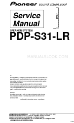 Pioneer PDP-S31-LR Service-Handbuch