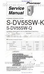 Pioneer S-DV55SW-K Manuel d'entretien