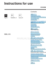 Ariston WML 601 Руководство по эксплуатации