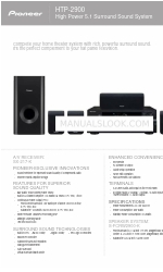 Pioneer S-FCRW2900-K Specifications