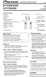 Pioneer S-FCRW4500 Operating Manual