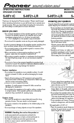 Pioneer S-HF11C Manual de Instruções