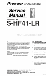 Pioneer S-HF41-LR - Left / Right CH Speakers Service Manual