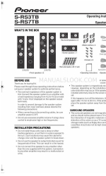 Pioneer S-RS3TB Manuale di istruzioni per l'uso