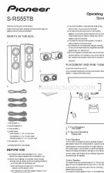 Pioneer S-RS55TB Operating Instructions Manual