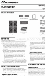 Pioneer S-RS88TB Operating Instructions