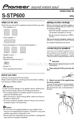 Pioneer S-STP600 Operating Instructions