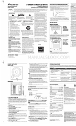 Pioneer S-W601 Instruções de utilização