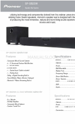 Pioneer SP-SB23W Gegevensblad