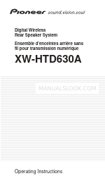 Pioneer XW-HTD630A Operating Instructions Manual