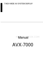 Pioneer AVX-7000 Manual