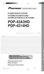 Pioneer PDP-4214HD Operating Instructions Manual