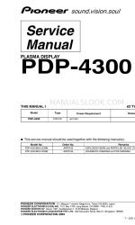 Pioneer PDP-4300 Service-Handbuch