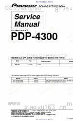 Pioneer PDP-4300 Service Manual