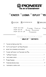 Pioneer PDP-501R Kurzreferenz-Handbuch