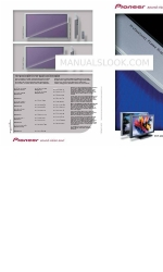 Pioneer PDP-50MXE1 Brochure & Specs