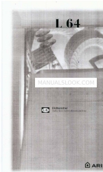 Ariston L 64 Instructions For Installation And Use Manual