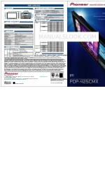 Pioneer Pure Vision PDP-425CMX Brochure & Specs