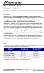 Pioneer Pure Vision PDP-425CMX Newsletter