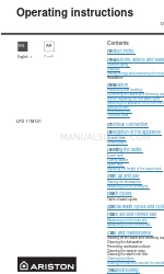 Ariston LFD 11M121 Operating Instructions Manual