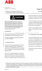 ABB TD-5 Folheto de instruções