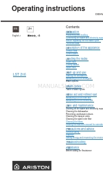 Ariston LST 216 Operating Instructions Manual