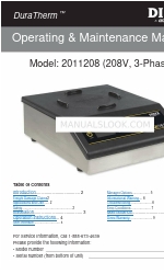 Dinex DuraTherm 2011208 Kullanım ve Bakım Kılavuzu